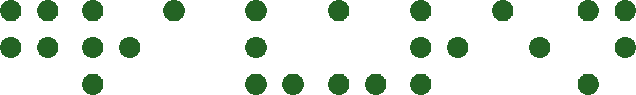 „Gravuren“ in Blindenschrift