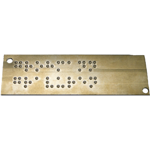 Blindenschrift Patrize